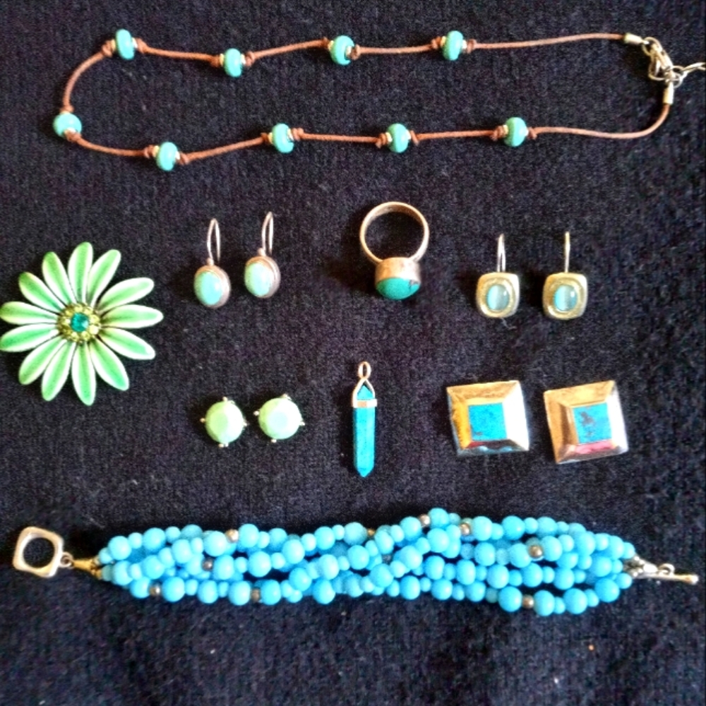Costume turquoise jewelry